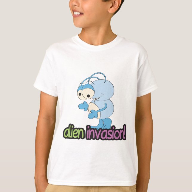 Alien Invasion Design 2 T-Shirt (Vorderseite)