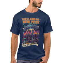 Alien-Invasion New York City Unisex-Shirt