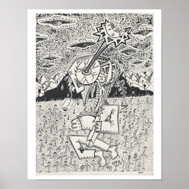 Alien Invasion oder, The Seeding, von Brian Benson Poster (Vorne)
