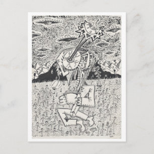 Alien Invasion oder, The Seeding, von Brian Benson Postkarte