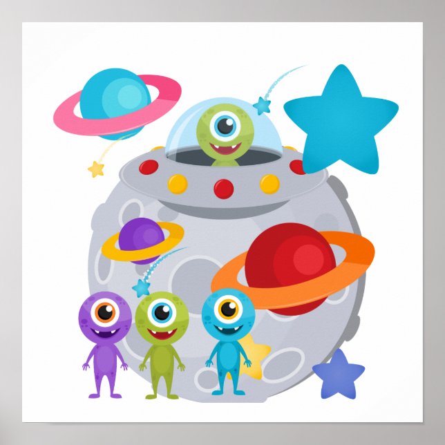 Alien Invasion Poster (Vorne)