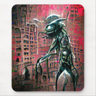 Alien Invasion Schürze Mousepad