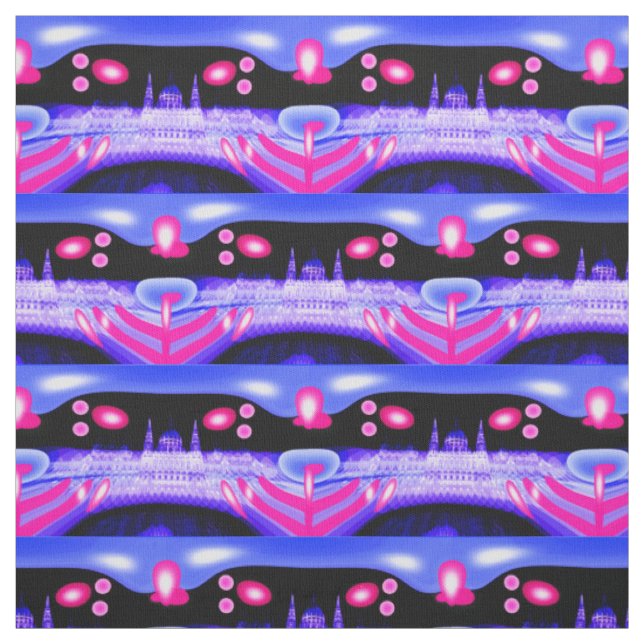 Alien-Invasion Stoff (Muster)
