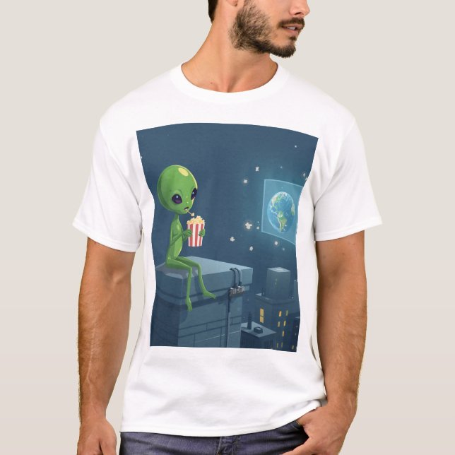 Alien-Invasion T-Shirt (Vorderseite)