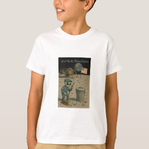 Alien Janitor räuspert das Schlamassel der Tourist T-Shirt