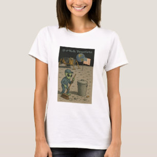 Alien Janitor räuspert das Schlamassel der Tourist T-Shirt
