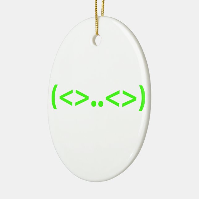 ALIEN Japanisch Emoticon Keramik Ornament (Links)