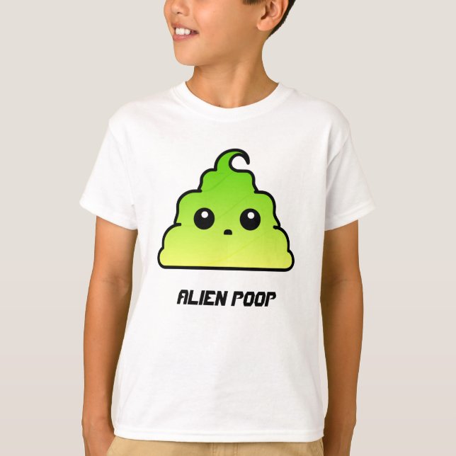 Alien kacken T-Shirt (Vorderseite)