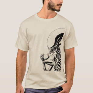 Alien Kaffee  – Lustige Sci-Fi-Horror-Parodie T-Shirt