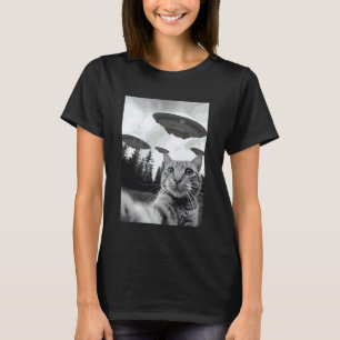 Alien-Katzen-Selfie T-Shirt