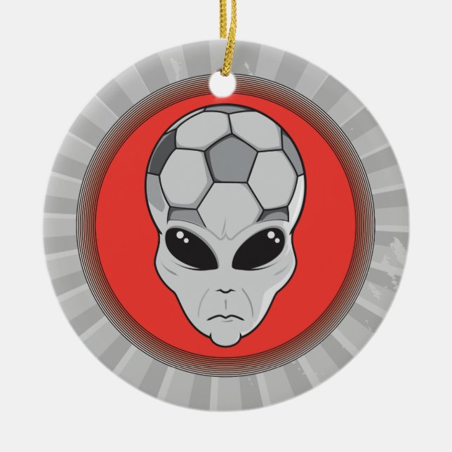 Alien Keramik Ornament (Vorne)