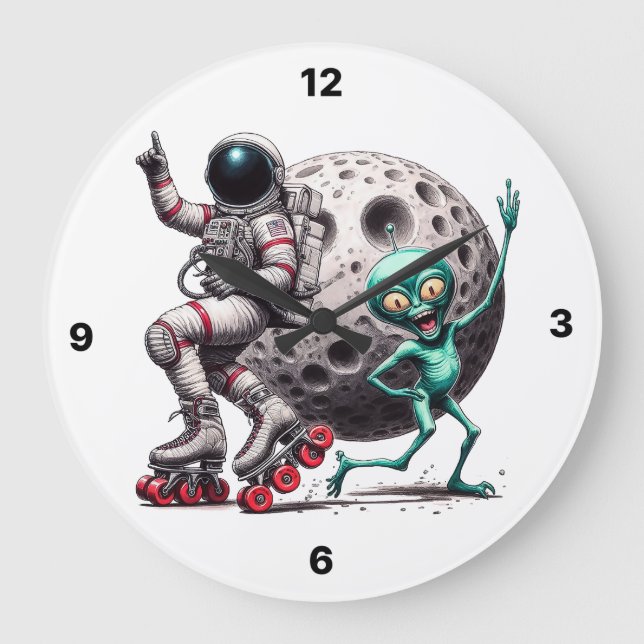 Alien Kidds Uhr tanzen (Vorderseite)