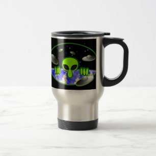 Alien Kilroy Reise-Tasse Reisebecher