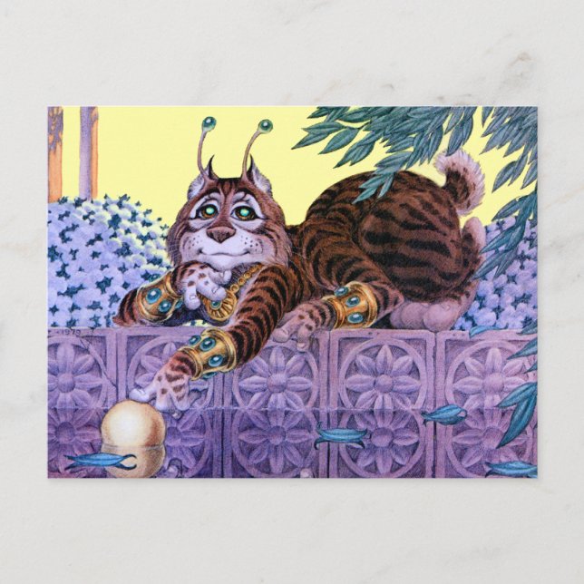 Alien Kitty Postcard Postkarte (Vorderseite)