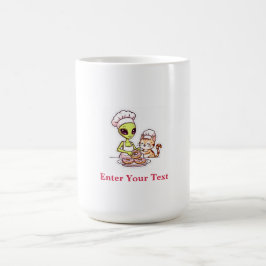 Alien-Koch-Katze-Donut-Kawaii-Design Kaffeetasse