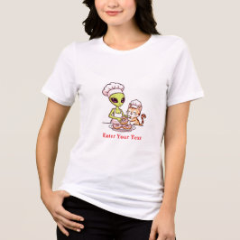 Alien-Koch-Katze-Donut-Kawaii-Design Tri-Blend Shirt