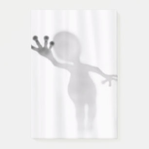 Alien-Kommunikation Post-it Klebezettel