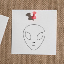 Alien Kontur Rubber Briefmarke
