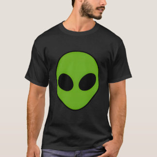 Alien Kopf Außerirdischer Grüner Außerirdischer T-Shirt