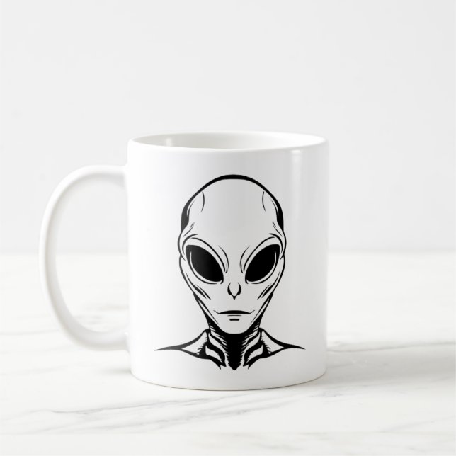 Alien-Kopf Kaffeetasse (Links)
