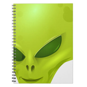 Alien-Kopf Notizblock