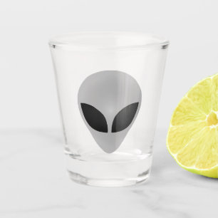 Alien-Kopf Schnapsglas