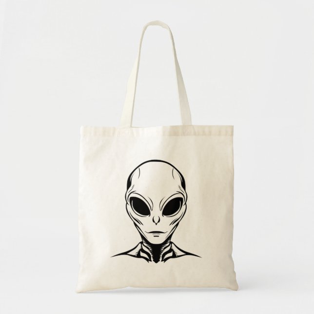 Alien-Kopf Tragetasche (Vorne)