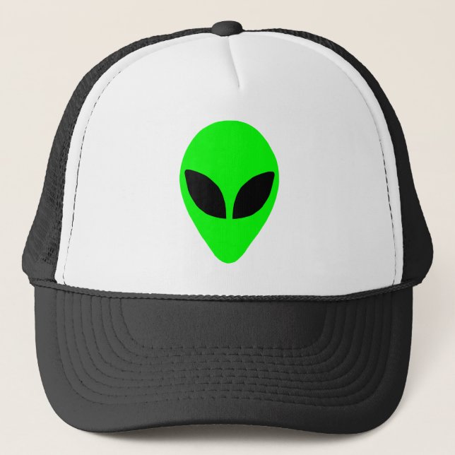 Alien-Kopf Truckerkappe (Vorderseite)