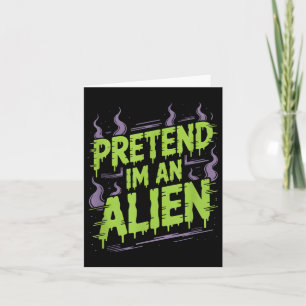 Alien-Kostüm Karte