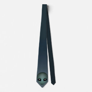 Alien Krawatte Gifts Gray Alien Necktie Alien Kuns