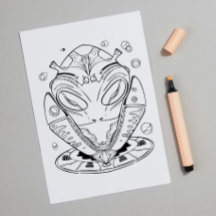 Alien: Kreaturen aus diesem Welt-Farbenplakat