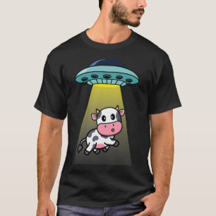 Alien Kuh Entführung Flying Ufo T-Shirt