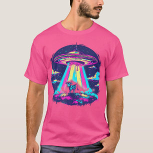 Alien Kuh Entführung Ufo Raumschiff Galaxy Funny F T-Shirt
