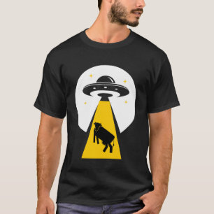 Alien Kuh Entführung Ufos Raumschiff T-Shirt