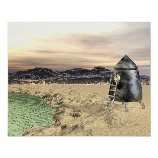 Alien Lander Poster (Vorderseite)