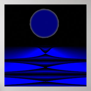 Alien landet Vollmondnacht Poster