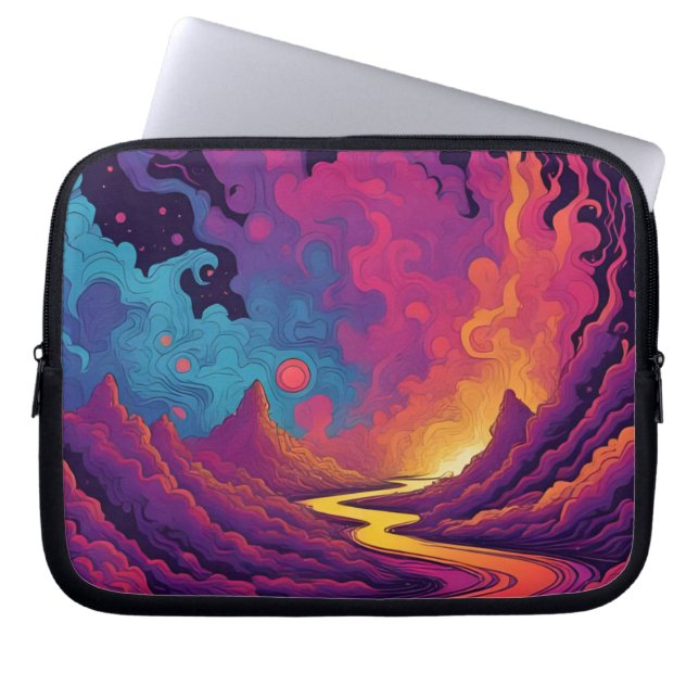 Alien Lands Laptopschutzhülle (Vorderseite)