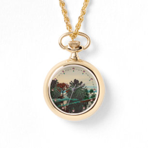 ALIEN LANDSCAPE, BÄUME, LAGUNE HYPERION Sci Fi Armbanduhr