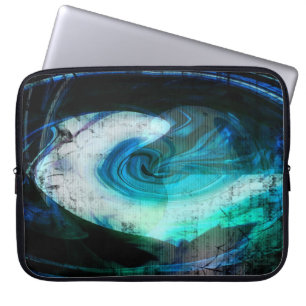 Alien Landscape Grunge Laptop Sleeve
