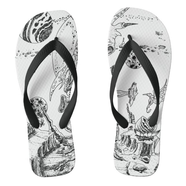 Alien Landschaft Flip Flops (Fußbett)