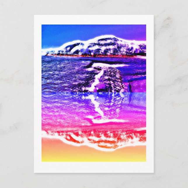 Alien Landschaftskunst Postkarte (Vorderseite)