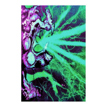 Alien Laseraugen mit Reptilienzunge