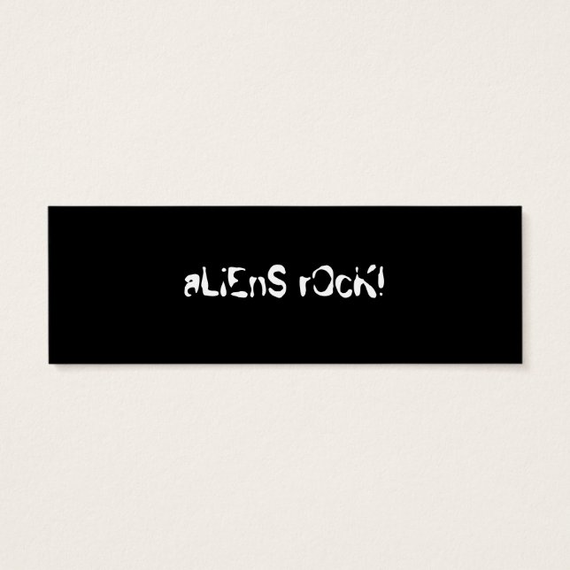 Alien LESEZEICHEN! (Rückseite)