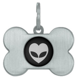 Alien Liebe Heftstich ID-Tag Tiermarke