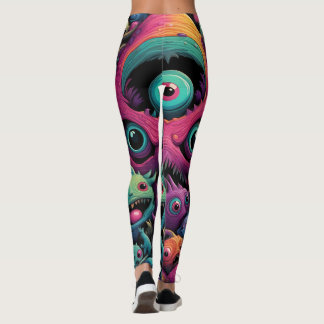 Alien Liebe Held lustig glücklich gesund Leggings