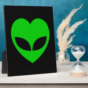 Alien Liebe Herz Fotoplatte