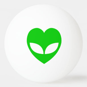 Alien Liebe Herz Tischtennisball