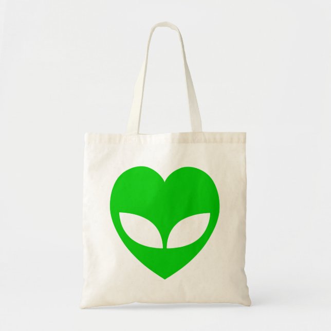 Alien Liebe Herz Tragetasche (Vorne)