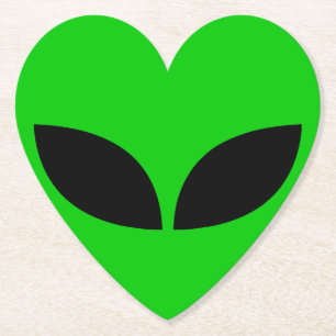 Alien Liebe Herz Untersetzer