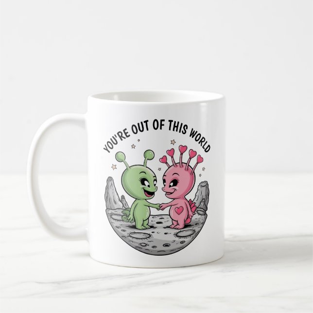 Alien Liebe Kaffeetasse (Links)